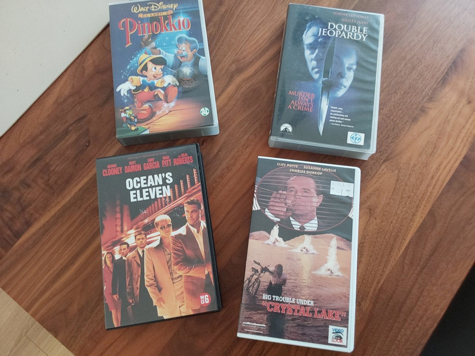 Diverse DVD's: Pinokkio, Ocean's Eleven, Double Jeopardy, Gebruikt, Alle leeftijden, Overige genres, Ophalen of Verzenden