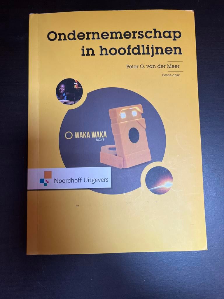 Ondernemerschap in hoofdlijnen - Peter O. van der Meer, Boeken, Studieboeken en Cursussen, Ophalen of Verzenden, Alpha, Gelezen