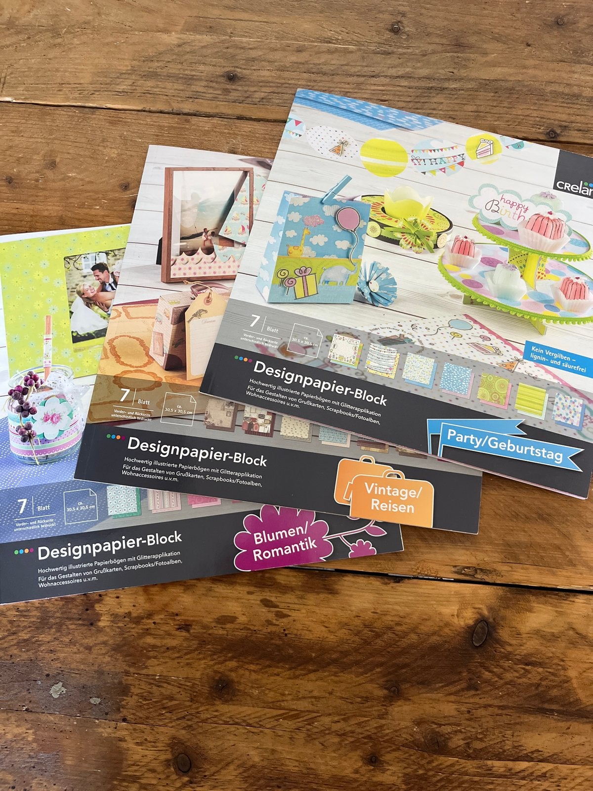 Crelando Designpapier-Blokken: Party, Vintage, Bloemen, Overige thema's, Nieuw, Meerkleurig, Ophalen of Verzenden