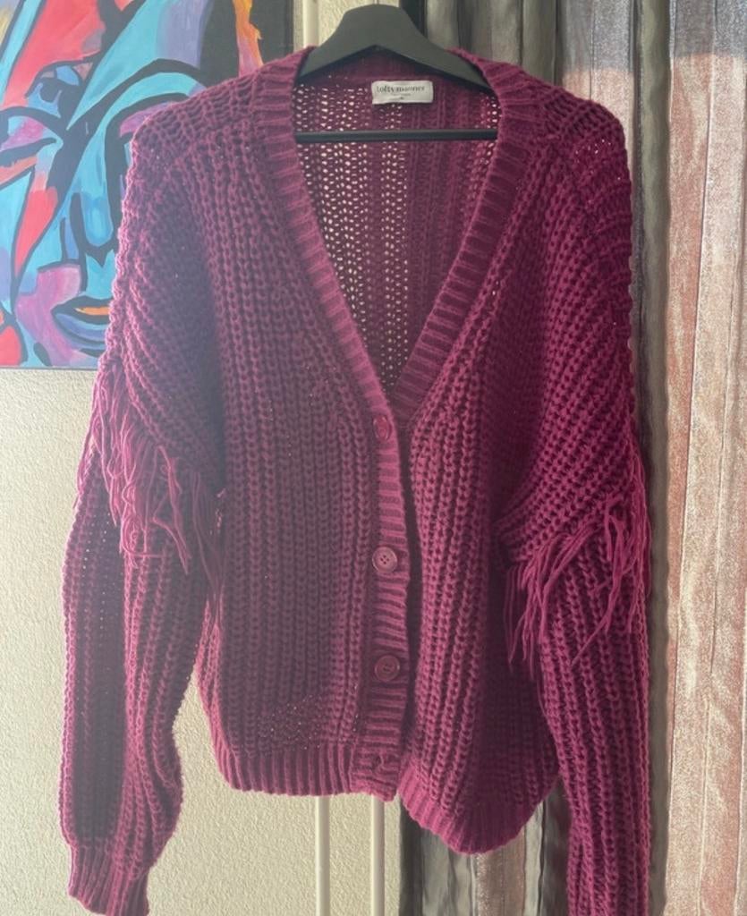 Lofty Manner fuchsia vest met franjes, maat XL, Ophalen of Verzenden, Zo goed als nieuw, Maat 42/44 (L), Roze