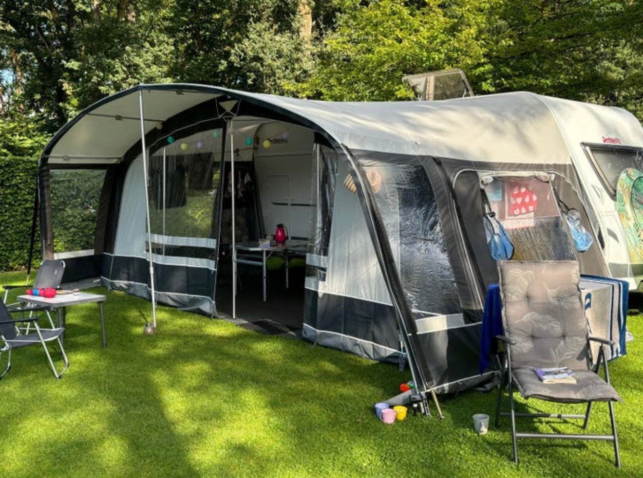 Dorema Grande Octavia maat 14 alu frame,sunwings & zijwanden, Ophalen, Zo goed als nieuw