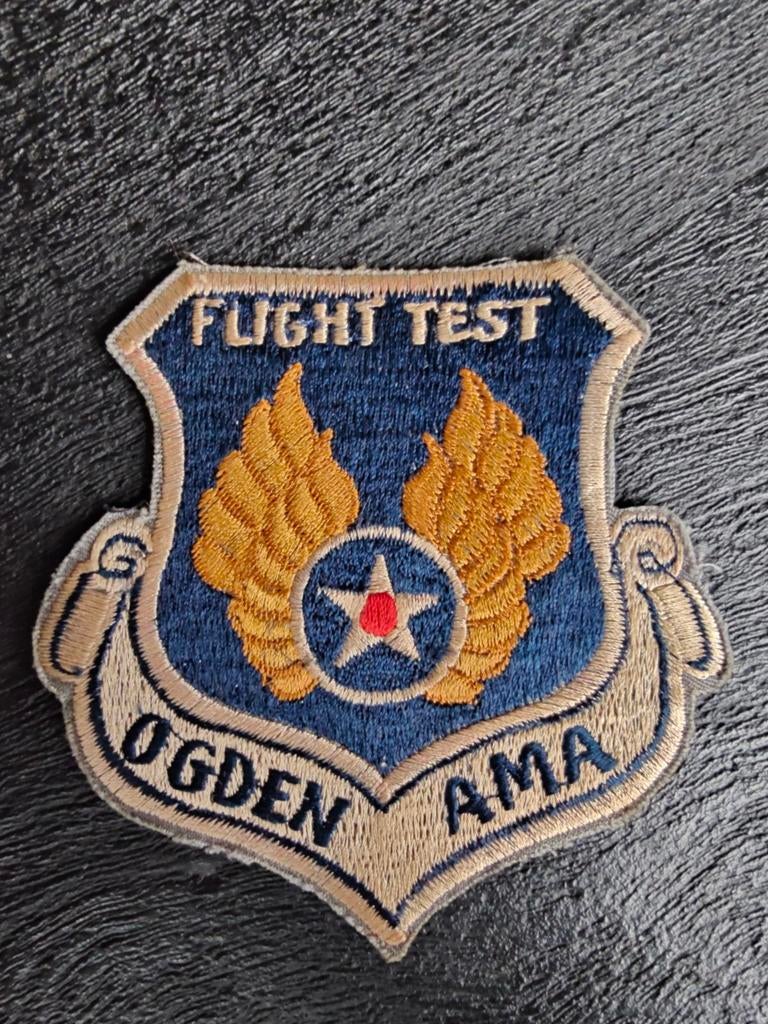 Patch , USAF Air Force Flight Test Ogden Air Logistics VIETN, Ophalen of Verzenden, Luchtmacht, Amerika, Embleem of Badge