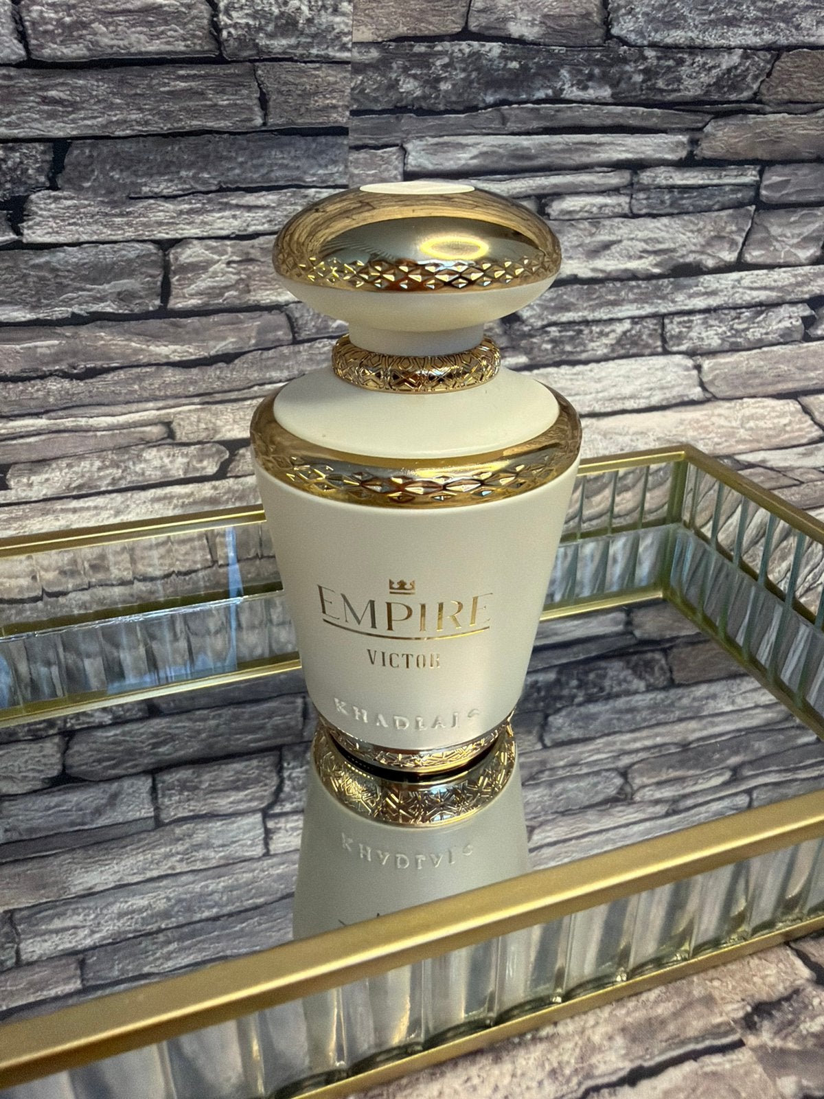 Khadlaj Empire Victor Eau de Parfum, Ophalen of Verzenden, Zo goed als nieuw, Parfumfles, Gevuld