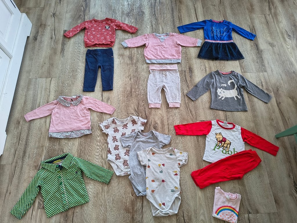 Mooi pakket meidenkleding, kledingpakket meiden, maat 74., Onb, Ophalen of Verzenden, Maat 74, Onb