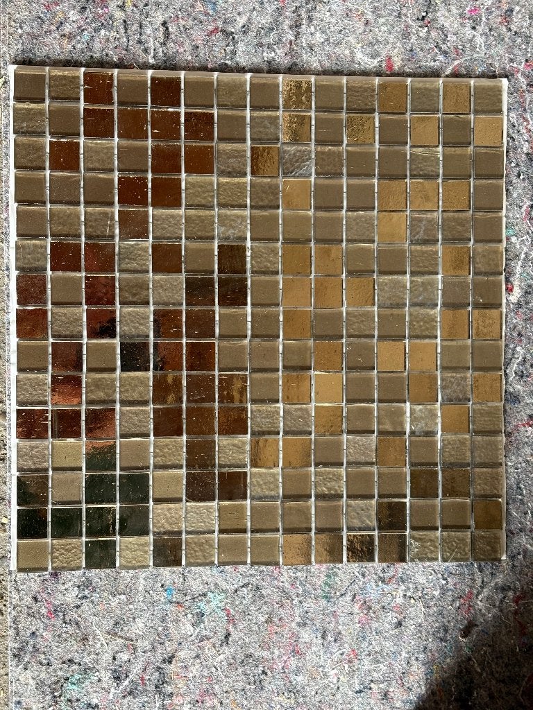 Tegel zijn meerkleurig mozaïektegels afm:32x32cm restantje, Overige materialen, Wandtegels, Nieuw, Ophalen of Verzenden