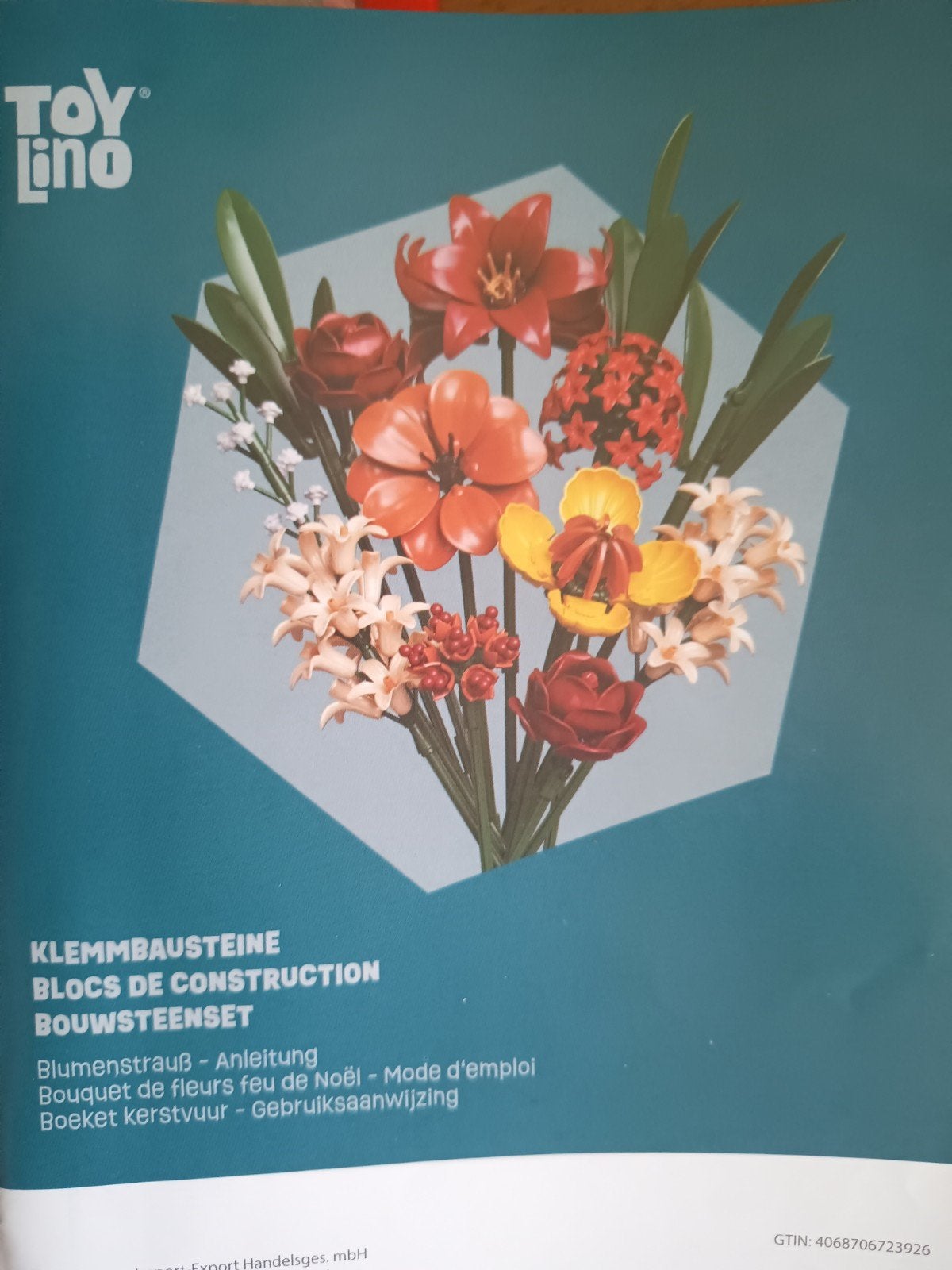 Toylino bouwpakket bloemen boeket, Kinderen en Baby's, Speelgoed | Duplo en Lego, Ophalen of Verzenden, Zo goed als nieuw, Compleet