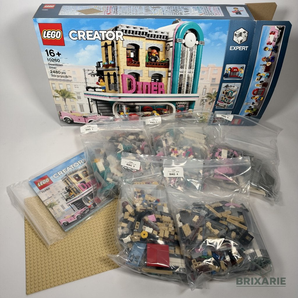 LEGO Creator Expert 10260 Downtown Diner, Kinderen en Baby's, Service@lego.com, Lego, Inclusief accessoires, Ophalen of Verzenden
