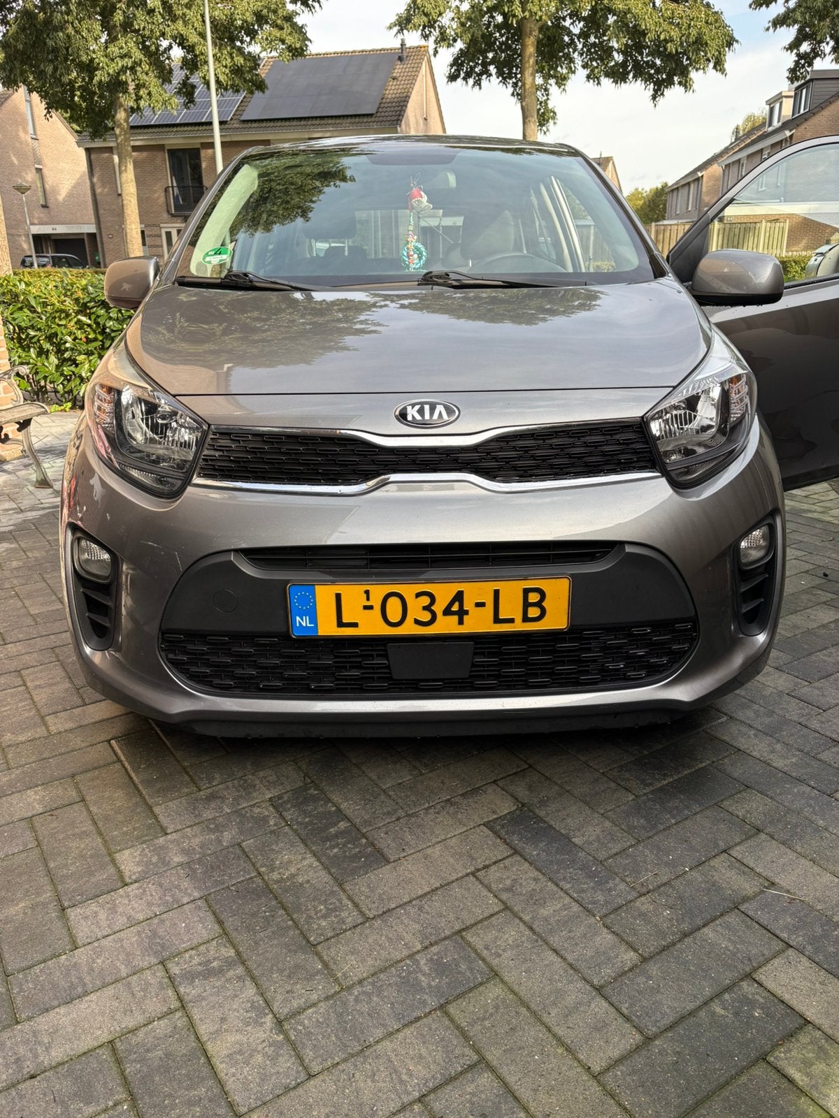 Kia Picanto 1.0 DPi  67pk 4-zits 2021 Grijs, Auto's, 31 €/maand, 4 stoelen, Origineel Nederlands, Handgeschakeld