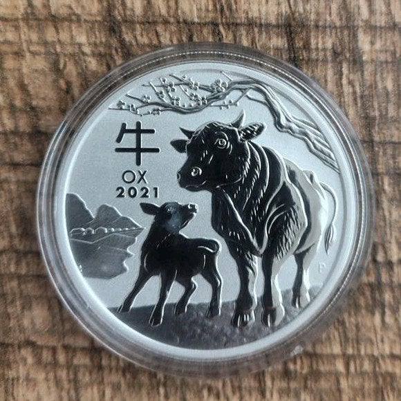 Lunar III Os 1 Oz Zilveren Munt 2021, Ophalen of Verzenden