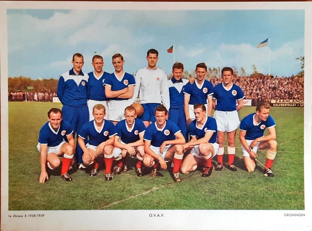 Elftalfoto's uit seizoen1958/1959, Ophalen of Verzenden, Gebruikt, Poster, Plaatje of Sticker