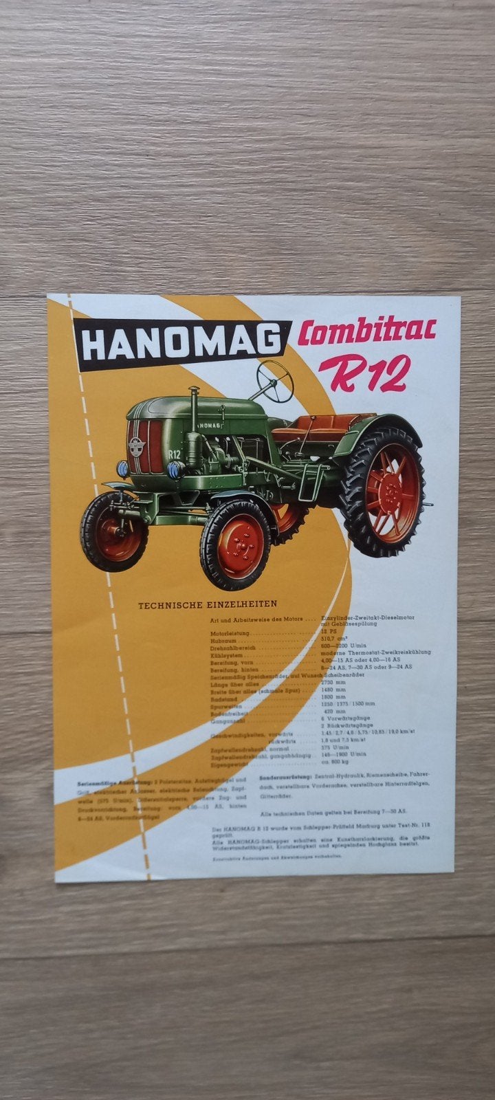 H3 : HANOMAG  R12., Ophalen of Verzenden