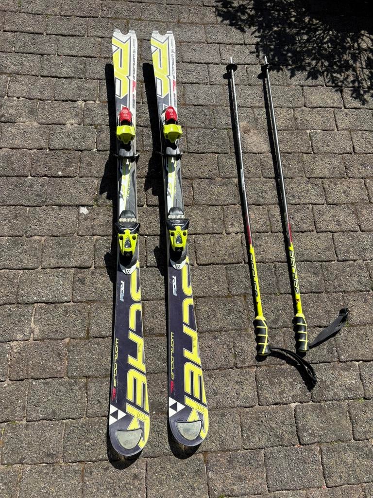 Fischer RC4 Worldcup SC Pro Ski Set 160 cm + stokken 130 cm, Ophalen, 160 tot 180 cm, Carve, Skiën