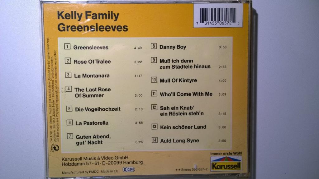 The Kelly Family - Greensleeves, Ophalen of Verzenden, 1980 - 1989, Zo goed als nieuw