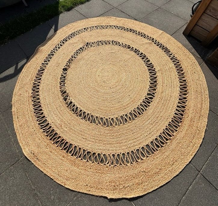 Groot rond jute vloerkleed 205cm doorsnee, Rond, 200 cm of meer, Ophalen of Verzenden, 200 cm of meer