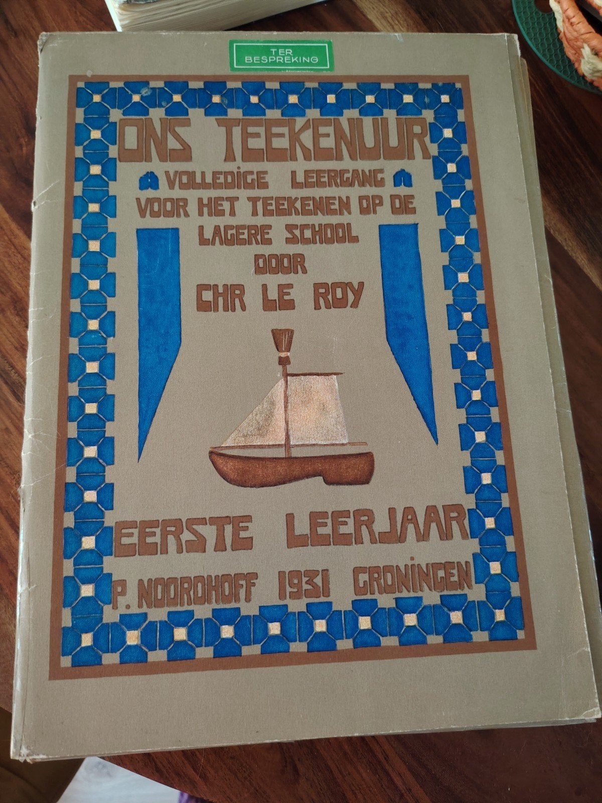 Ons Teekenuur - Complete set van 7 oude tekenboeken, Gelezen, Tekenen, Ophalen of Verzenden, Chr. Le Roy