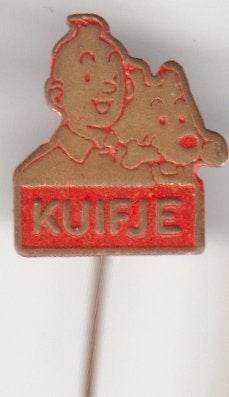 Kuifje en Bobby vintage speld, Verzenden, Zo goed als nieuw, Transport