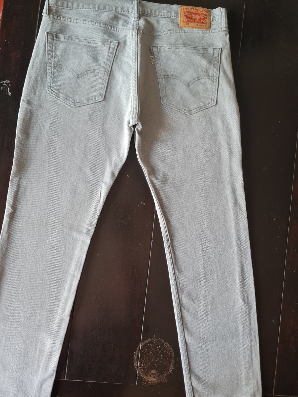 GRIJZE LEVI STRAUSS 511 SLIM STRETCH JEANS SIZE 36/32!!, Kleding | Heren, Spijkerbroeken en Jeans, W36 - W38 (confectie 52/54)