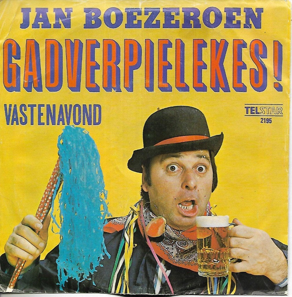 Jan Boezeroen - Gadverpielekes ! (Telstar), Gebruikt, 7 inch, Single, Nederlandstalig