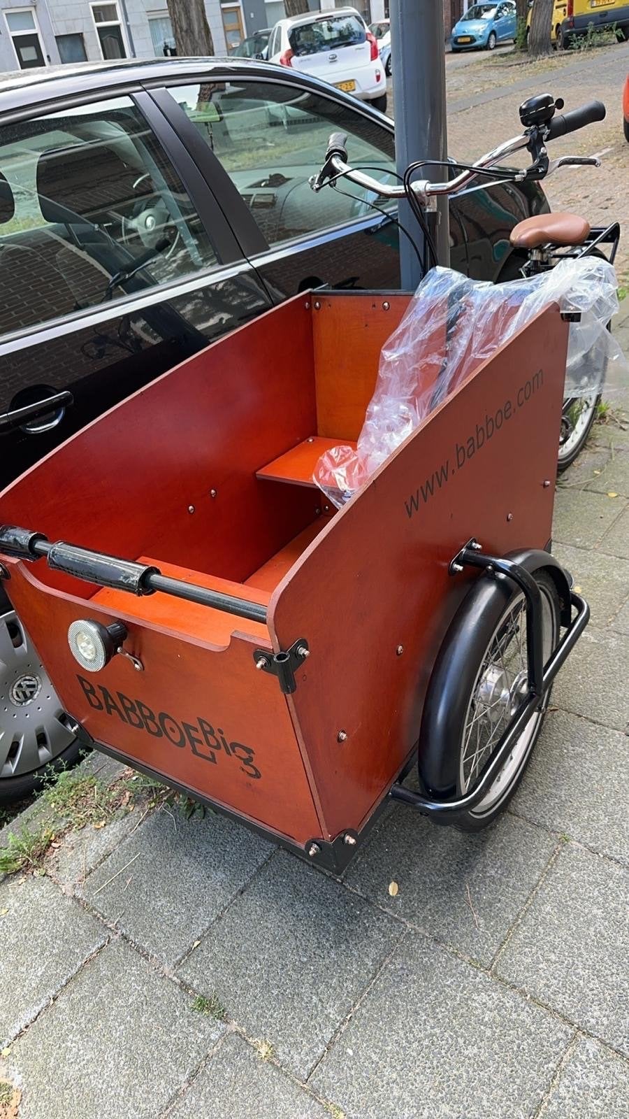 Babboe Big bakfiets met huif - Ideaal voor gezinnen!, Ophalen, 4 kinderen of meer, Gebruikt, Huif
