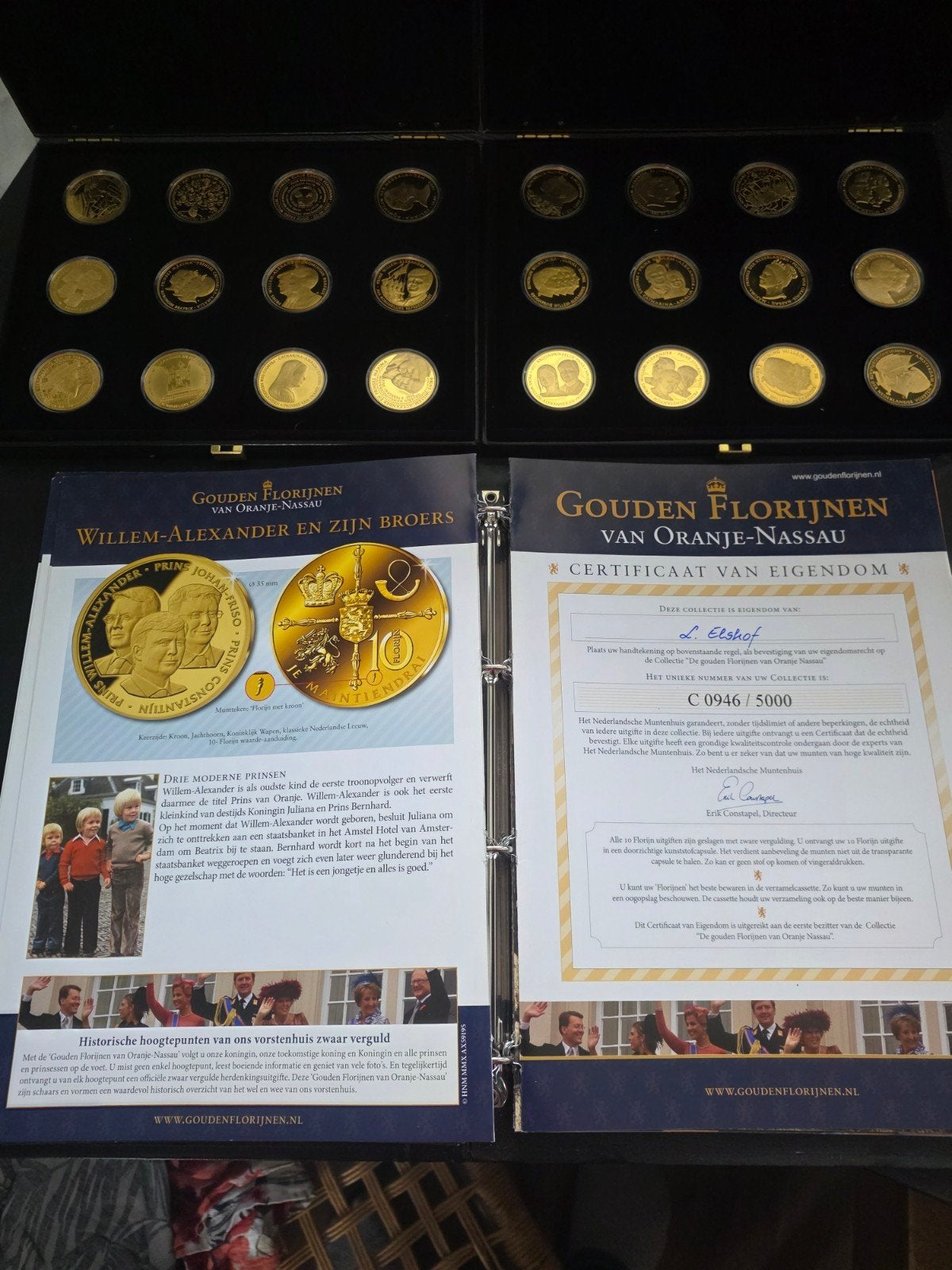 Gouden Florijnen van Oranje-Nassau Collectie (5000 stuks), Setje, Koningin Beatrix, Goud, Overige waardes