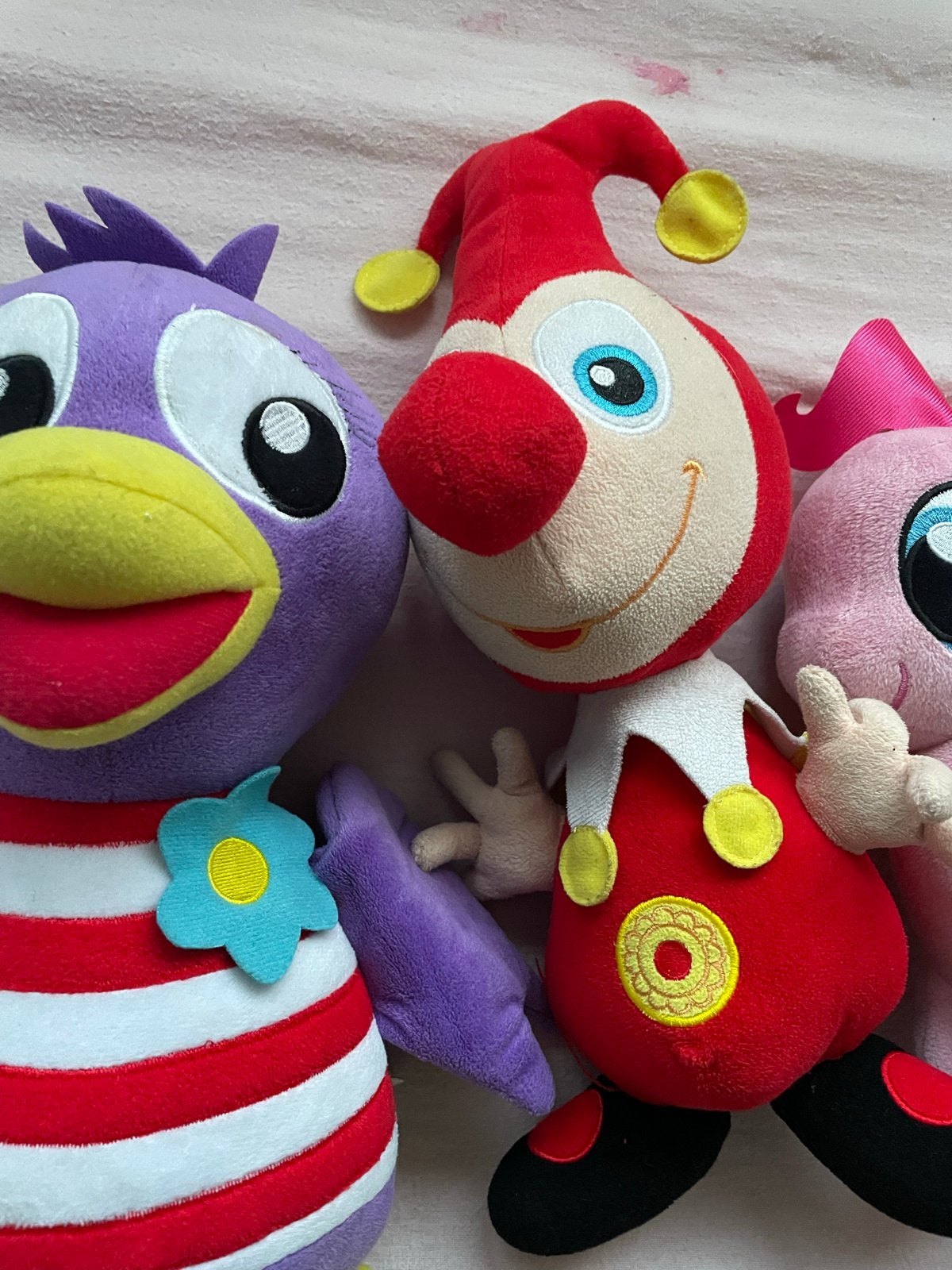 Diverse knuffels: Nijntje, muis, vogel, clown, pony, Bambi, Gebruikt, Overige merken, Konijn, Nijntje