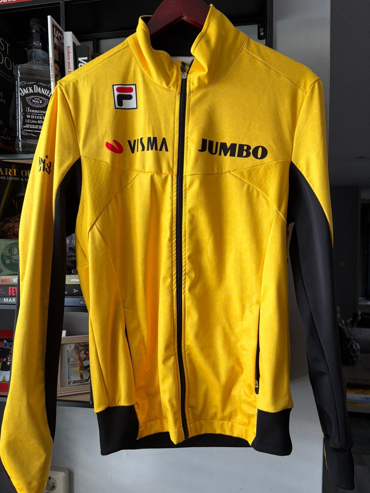 Trainingsjack, trainingsjas Team Jumbo Visma maat M | Fila, Ophalen of Verzenden, Zo goed als nieuw, M, Bovenkleding