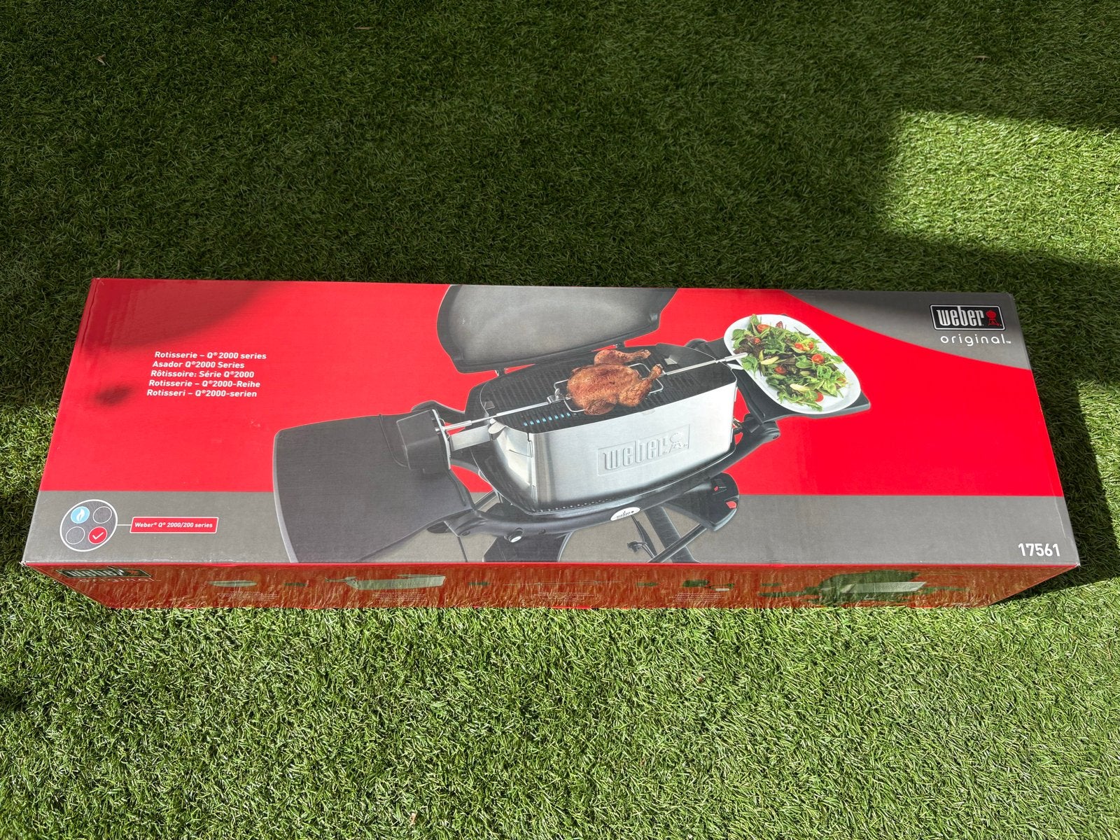 Weber 17561 Roterende Grill voor Q 200/2000 Serie, Ophalen, Nieuw