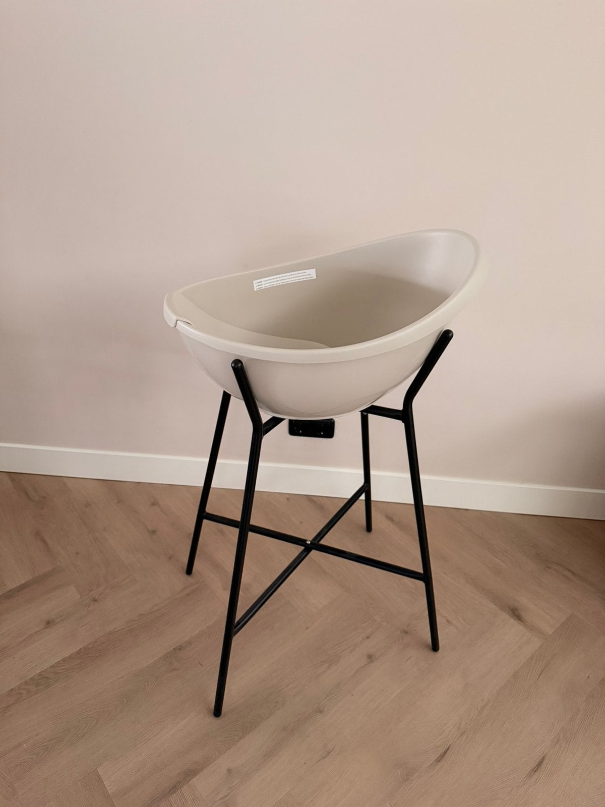 Baby bad beige zwart 80 cm hoog, 1 kruk, Ophalen, Zo goed als nieuw, 60 tot 90 cm