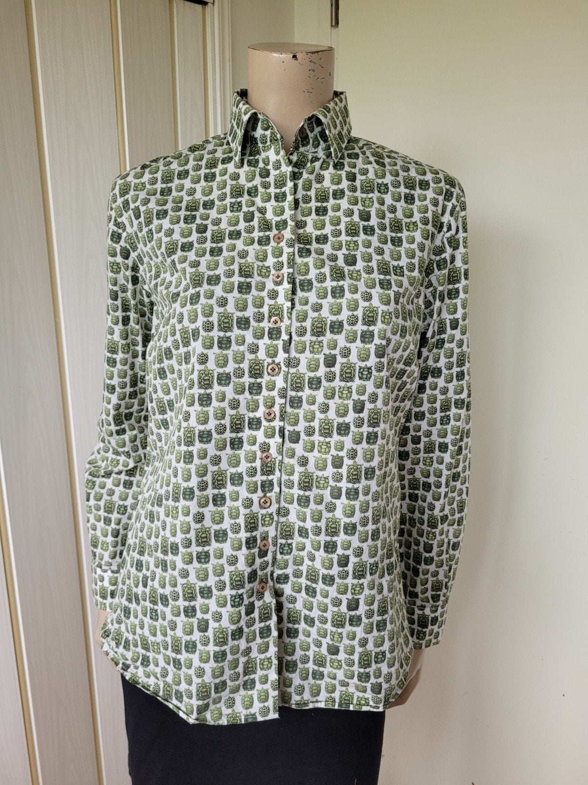 Thomas Bradley blouse dames schildpad print maat 38/M, Kleding | Dames, Ophalen of Verzenden, Zo goed als nieuw, Maat 38/40 (M)