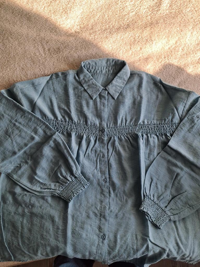 Norah blouse maat 44, blauw, mooie materialenmix, Kleding | Dames, Blauw, Maat 46/48 (XL) of groter, Ophalen of Verzenden, Norah