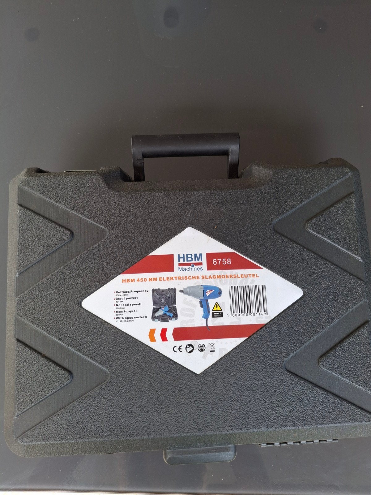 HBM 450 NM Elektrische Slagmoersleutel, Ophalen, Gebruikt, Sleutel/ratel, Overige merken