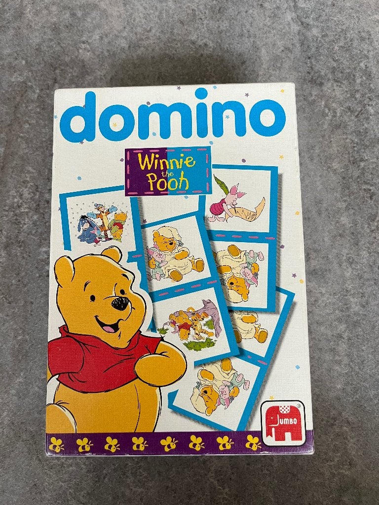 Jumbo -Winnie de Poeh - domino - compleet, Ophalen of Verzenden, Zo goed als nieuw, Puzzelen