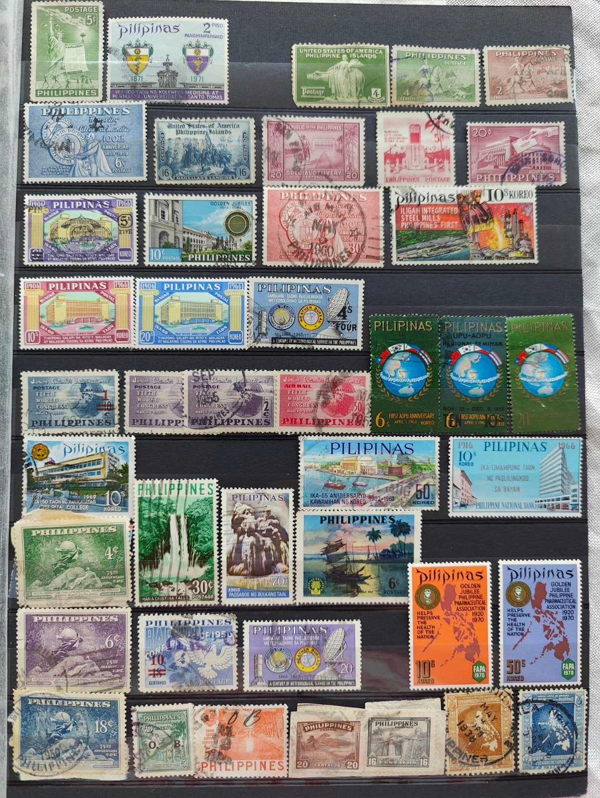 Filipijnen postzegelcollectie - Diverse periodes, Ophalen of Verzenden, Na 1940, Gestempeld