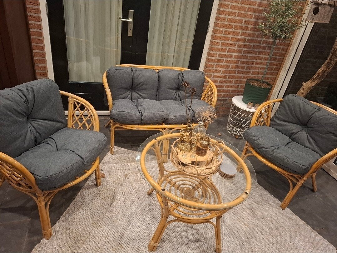 rotan tuinset, Ophalen, Gebruikt, Bank