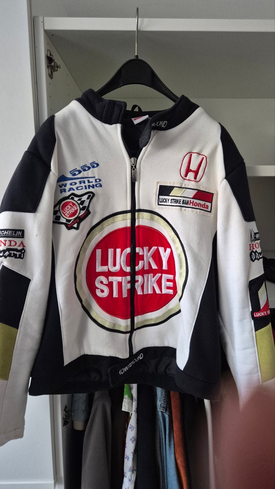 Lucky Strike Honda Racing Jas - Vintage Stijl, Lucky Strike Honda, Zwart, Zo goed als nieuw, Ophalen