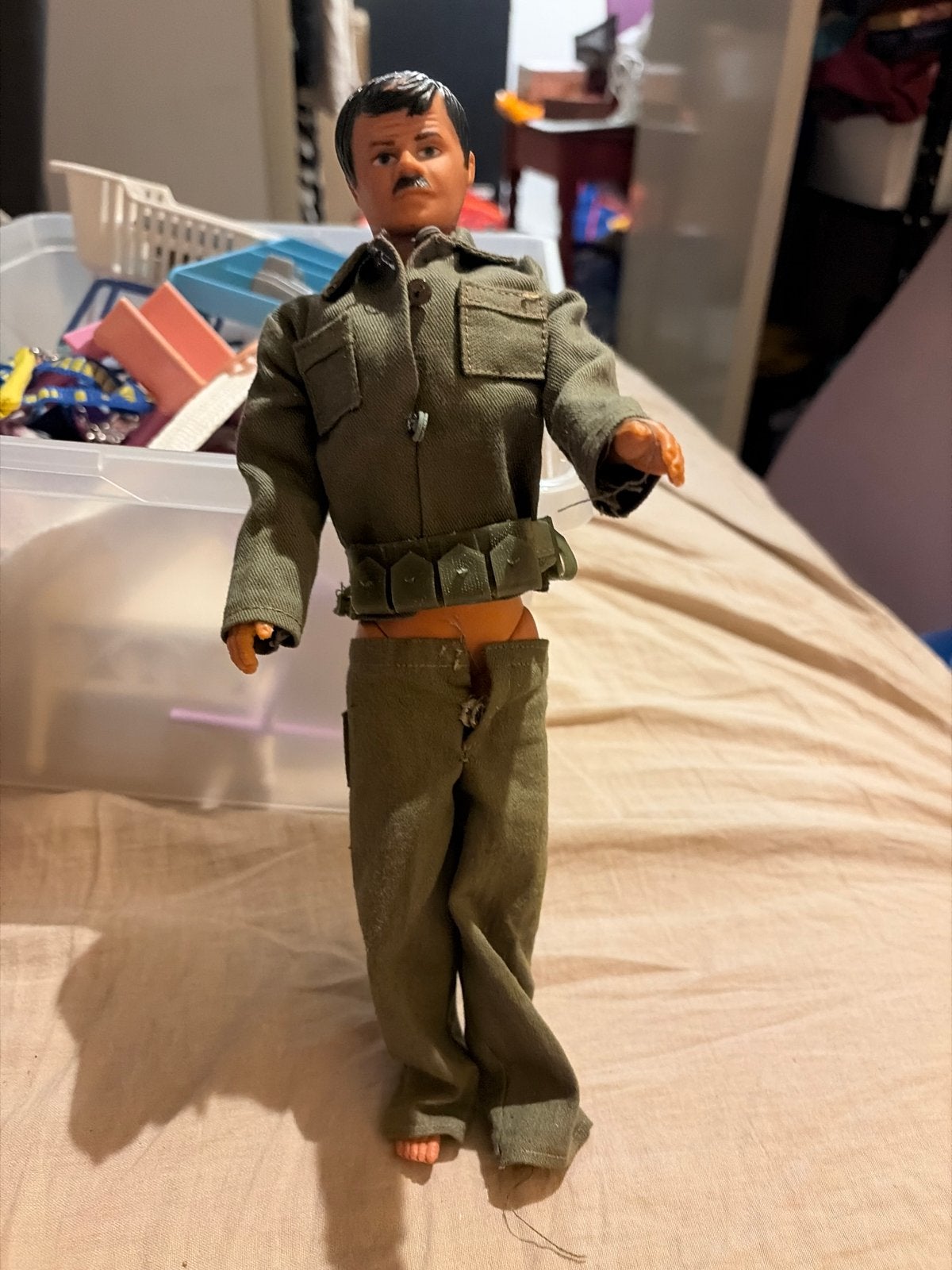Vintage Actiefiguur met Kleding - Jaren '70/'80, Ophalen of Verzenden, Gebruikt
