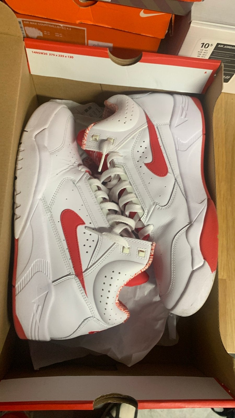 Nike Air Flight Lite Mid-Scottie Pippen 1992”/Size 44.5, Wit, Ophalen of Verzenden, Sneakers of Gympen, Zo goed als nieuw
