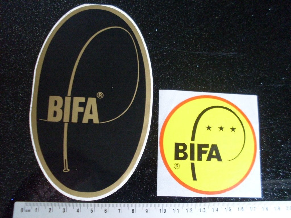 2x sticker Bifa logo, Verzenden, Zo goed als nieuw, Merk