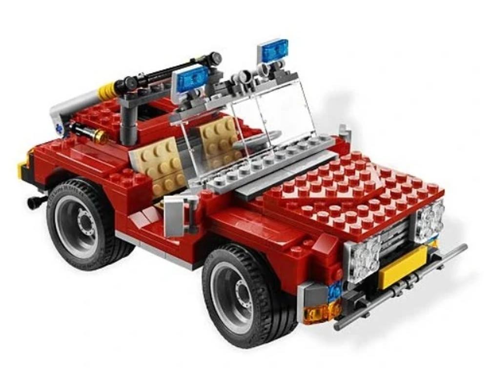 Lego Creator subset 6752 B1 - Fire Off-Road Rescue, Gebruikt, Lego, Ophalen of Verzenden, Creator