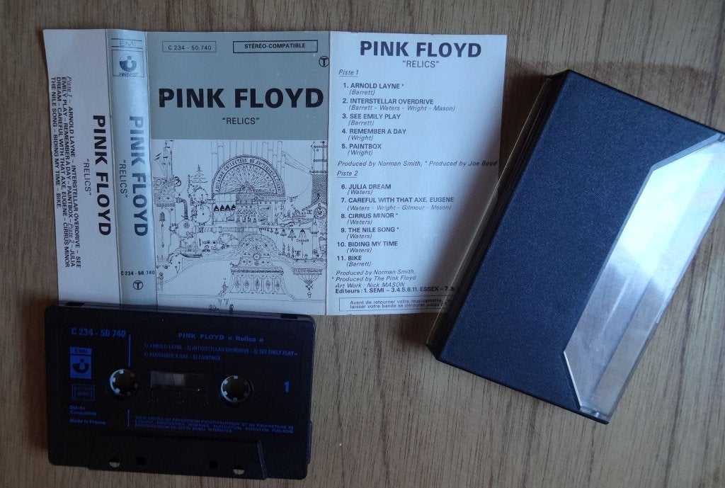 Cassettebandje PINK FLOYD relics, Cd's en Dvd's, Gebruikt, 1 bandje, Ophalen of Verzenden, Voorbespeeld