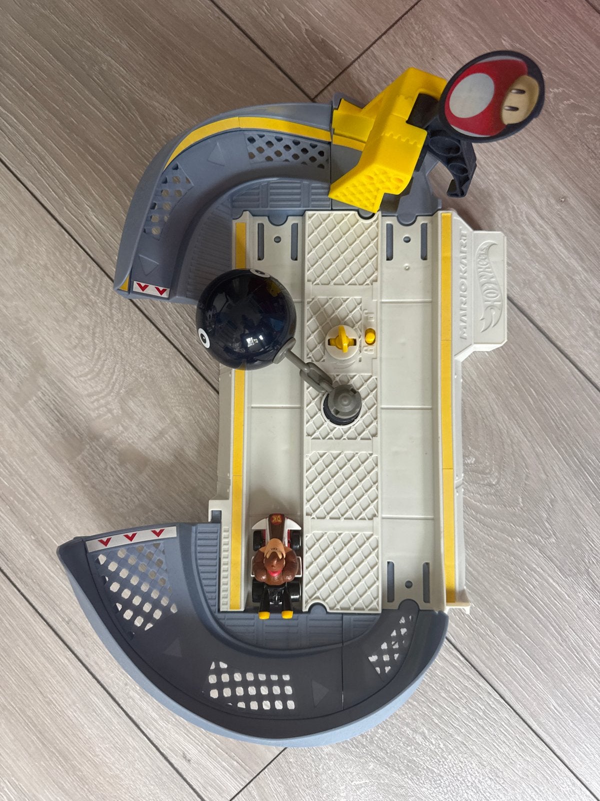 Hot Wheels Mario Kart Racebaan met Donkey Kong, Ophalen, Hot Wheels, Handmatig, Racebaan