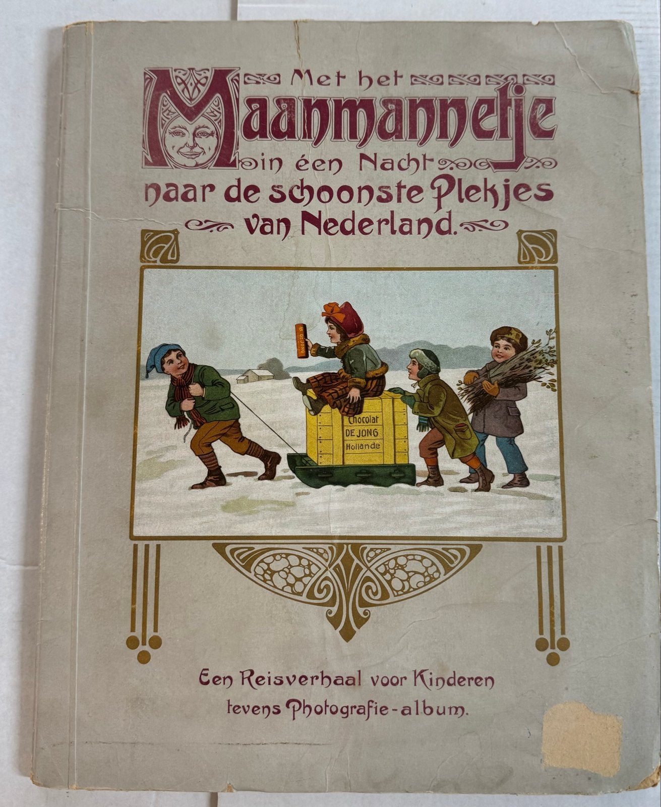 De Jong's Cacao Chocolade reclame plaatjes album, Gebruikt, Ophalen of Verzenden, Gebouw, Voor 1940