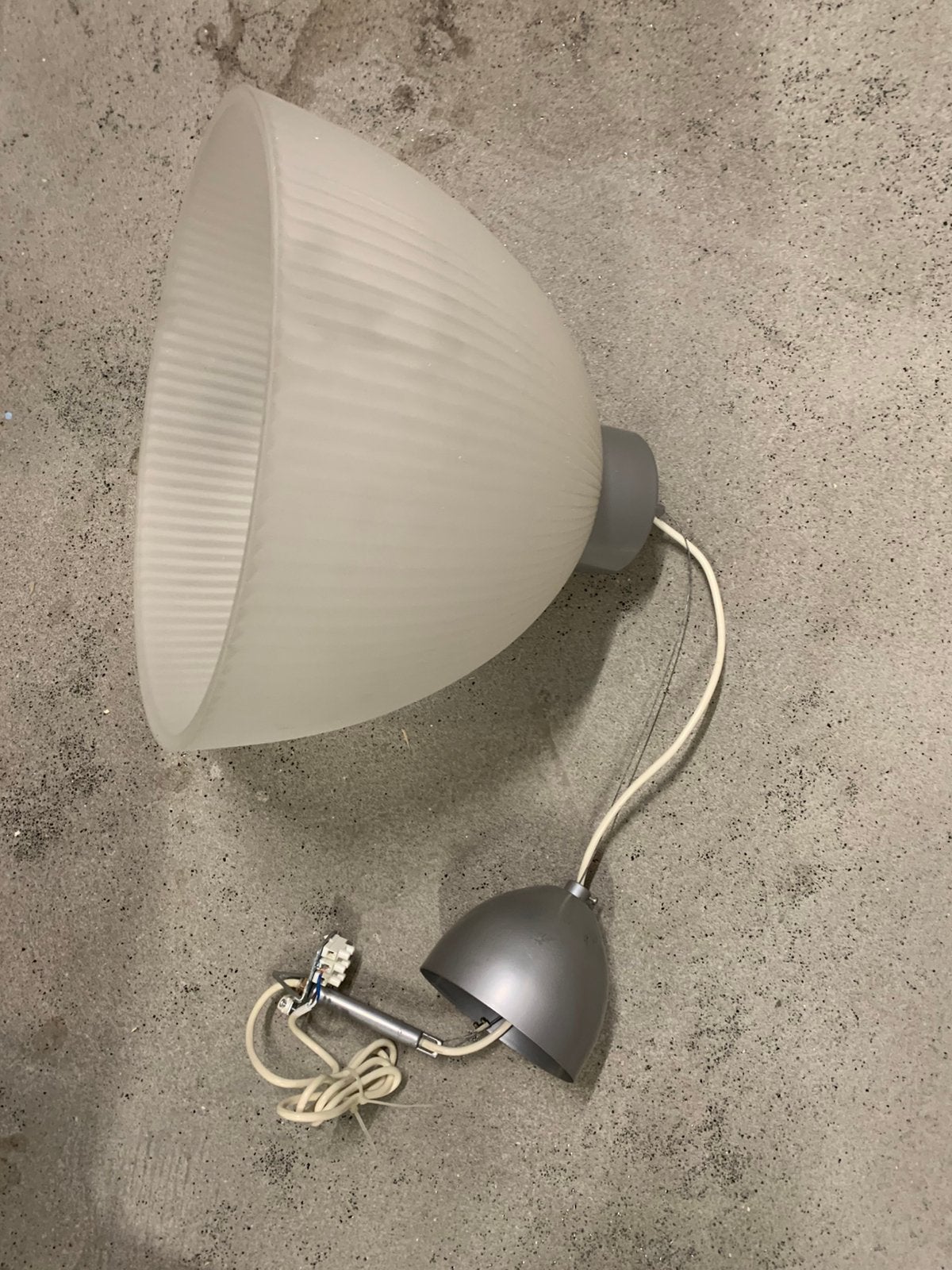 Ikea hanglamp kalcium, Ophalen, Gebruikt, Glas, Hanglamp