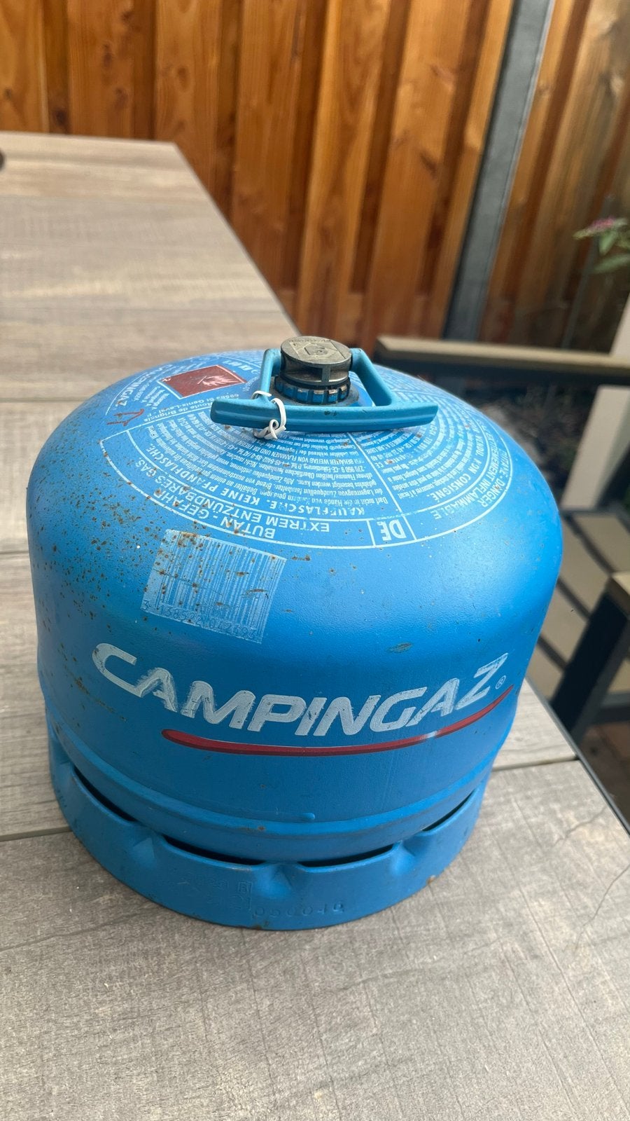 Lege Campingaz 904 gasfles, Caravans en Kamperen, Kampeeraccessoires, Ophalen of Verzenden, Gebruikt