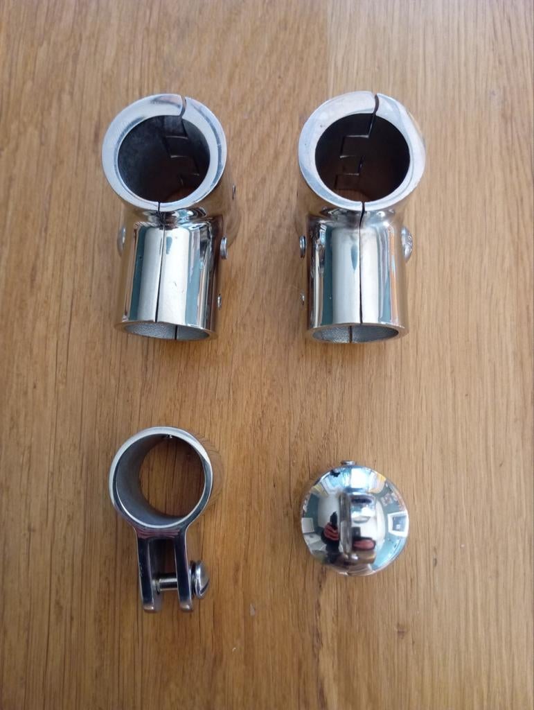 RVS pijp verbinding 25 mm, Ophalen of Verzenden, Nieuw, Motor en Techniek, Zeilboot of Motorboot
