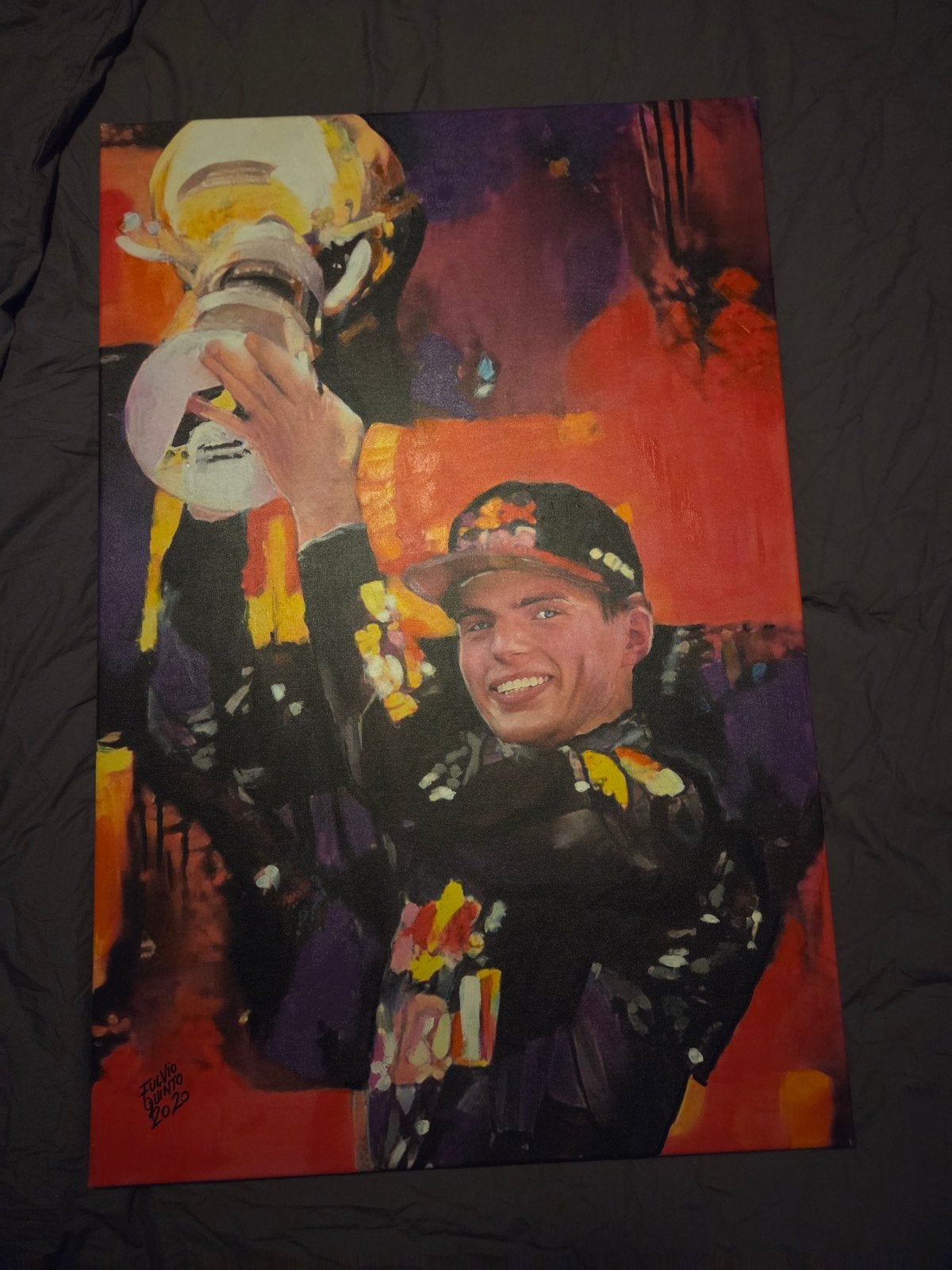 Uniek Max Verstappen Schilderij - Fulvio Quinto 2020, Ophalen