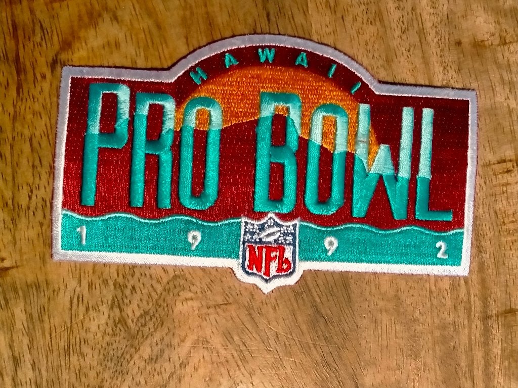 NFL Pro Bowl Hawaii 1992 sport vintage patch embleem, Ophalen of Verzenden, Gebruikt, Overige typen