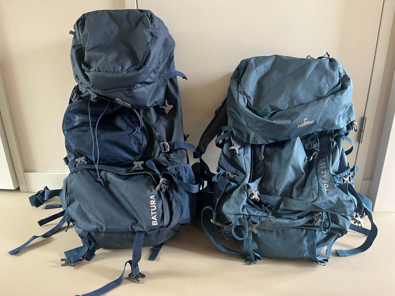 Nomad trekking rugzakken Topaz 50L en Batura 70L - Nieuw, Ophalen of Verzenden, Nieuw