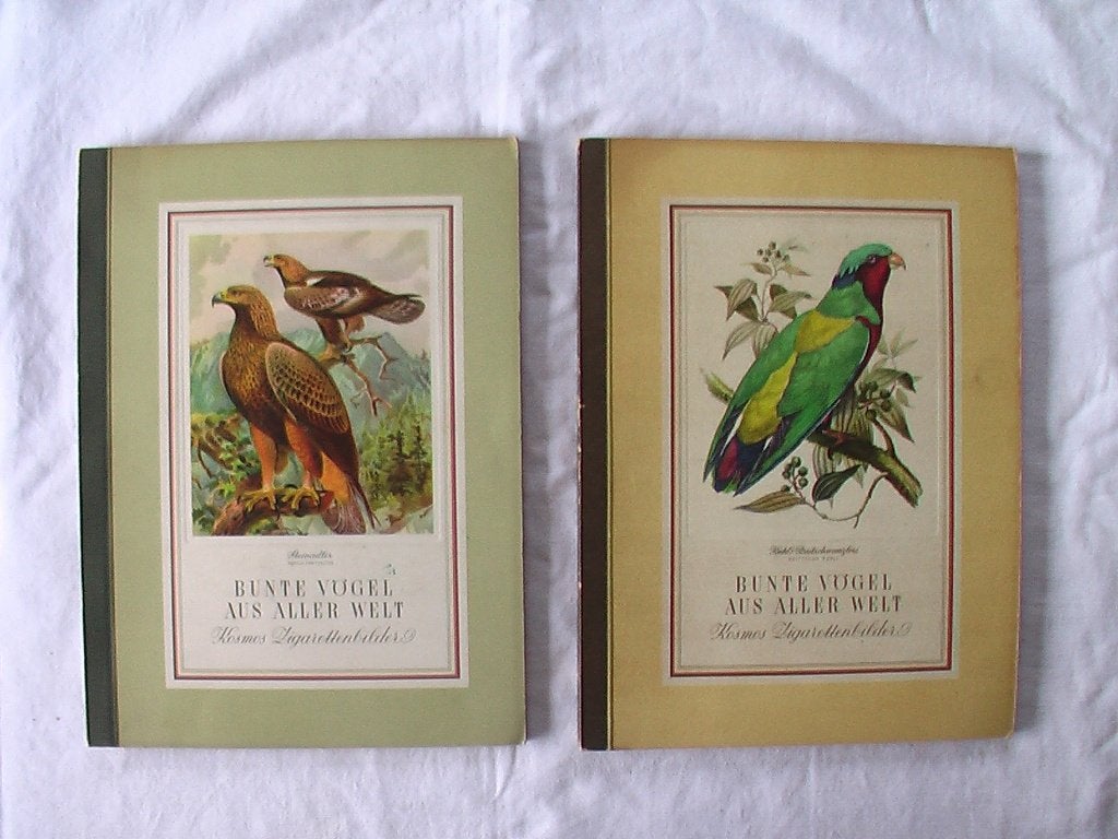 Plaatjesalbums Bonte Vogels uit de hele wereld I + II. , Boeken, Prentenboeken en Plaatjesalbums, Ophalen of Verzenden, Gelezen