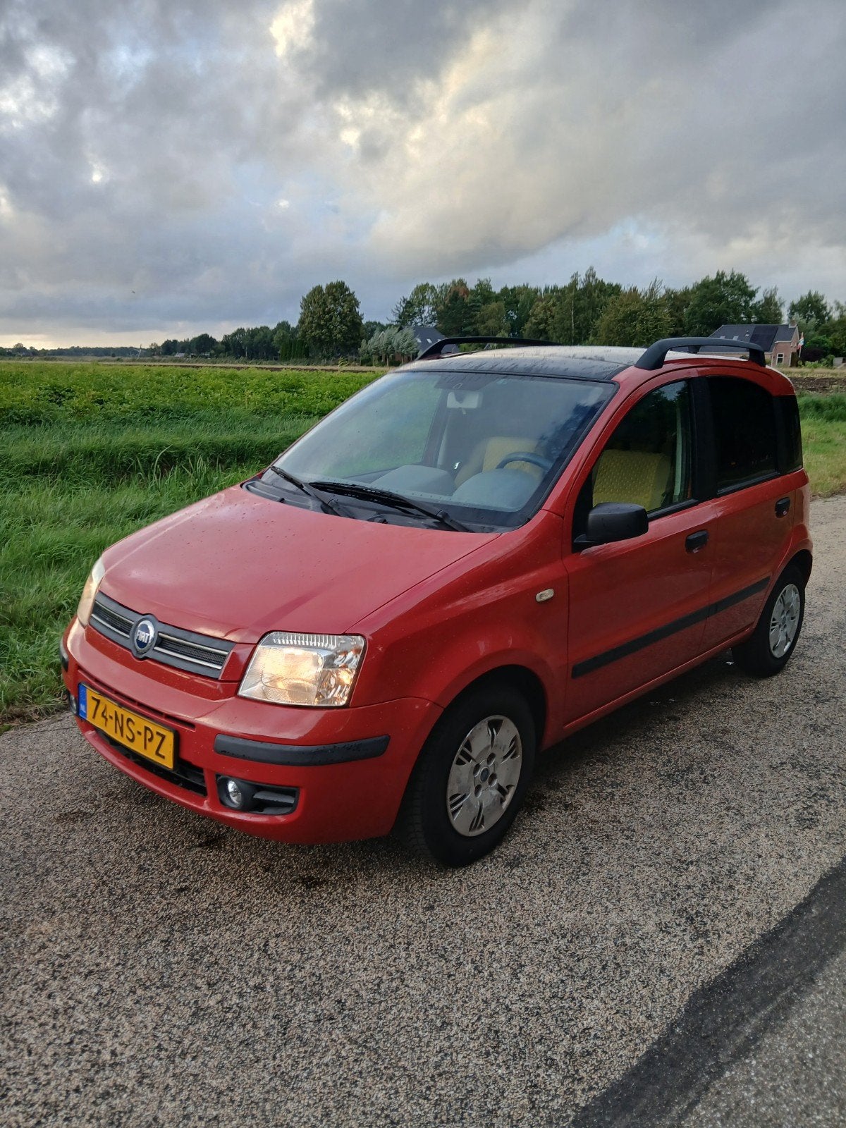 Fiat Panda 1.2 2004 Rood, Voorwielaandrijving, Stof, 1242 cc, Origineel Nederlands